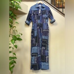 OVERLOVER rose bandana jumpsuit